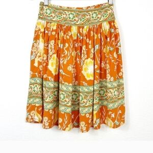 Cynthia Rowley Florsl Mini Skirt sz L